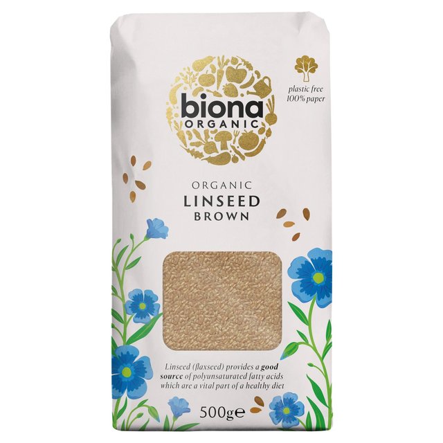 Biona Organic Linseed Brown 500g Biona オーガニック リンシードブラウン 500g