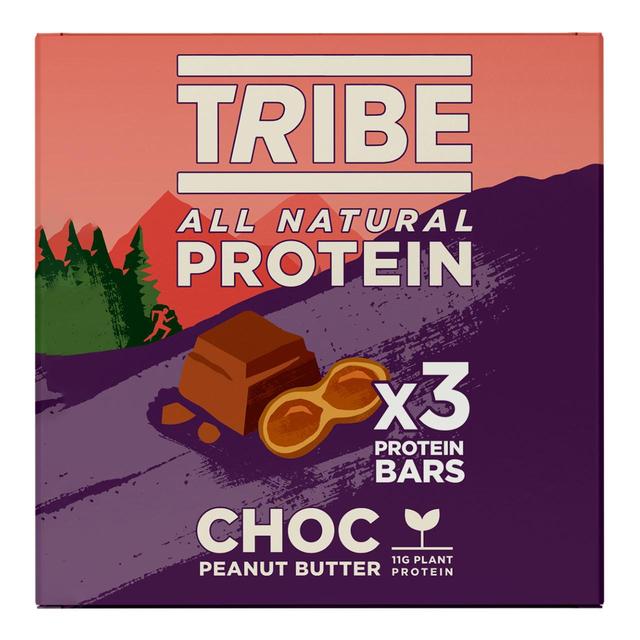 TRIBE Natural Plant Protein Bars, Choc Peanut 3 x 46g TRIBE i`vgveCo[ `R[gs[ibc 3{ 46g