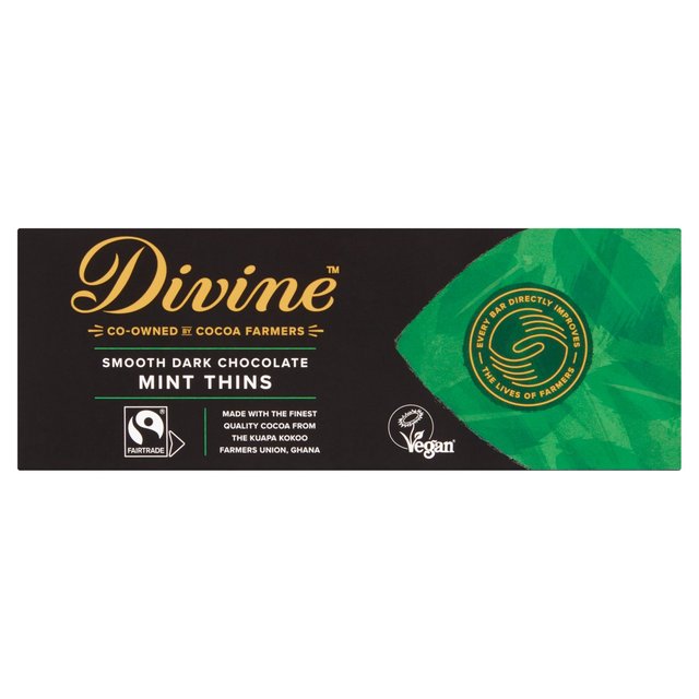 Divine Dark Chocolate Mint Thins 200g fBoC _[N`R[g~gV 200g