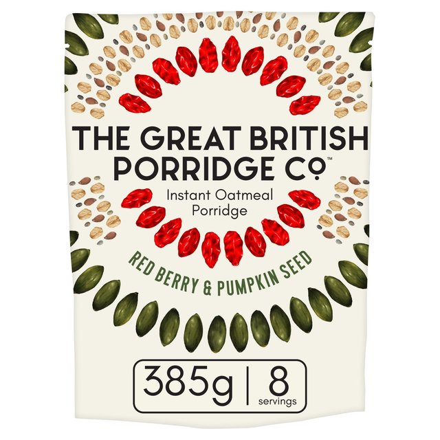 The Great British Porridge Co Red Berry & Pumpkin Seed Instant Porridge 385g The Great British Porridge Co bhx[pvLV[h CX^g|bW 385g