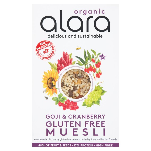 Alara Organic Goji & Cranberry Gluten Free Muesli 450g A I[KjbN SWNx[ Oet[~[Y[ 450g