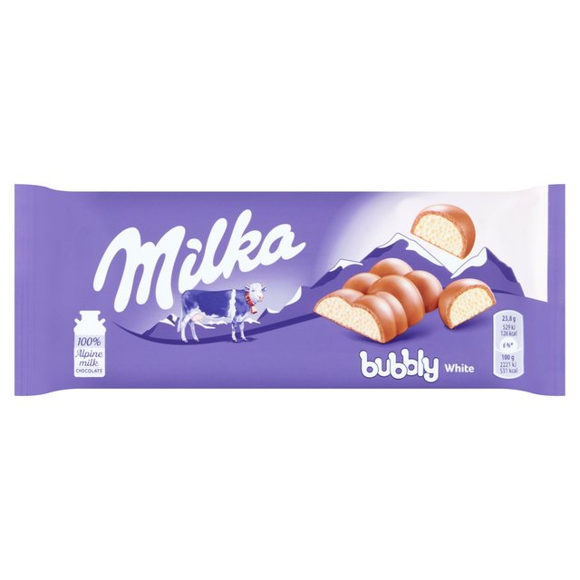 Milka Bubbly White Chocolate Bar 95g ߥ륫 Х֥꡼ۥ磻ȥ祳졼ȥС 95g