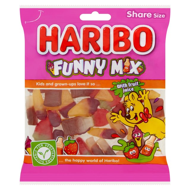 Haribo Funny Mix Vegetarian Sweets 160g n{[ t@j[~bNX xW^AXC[c 160g