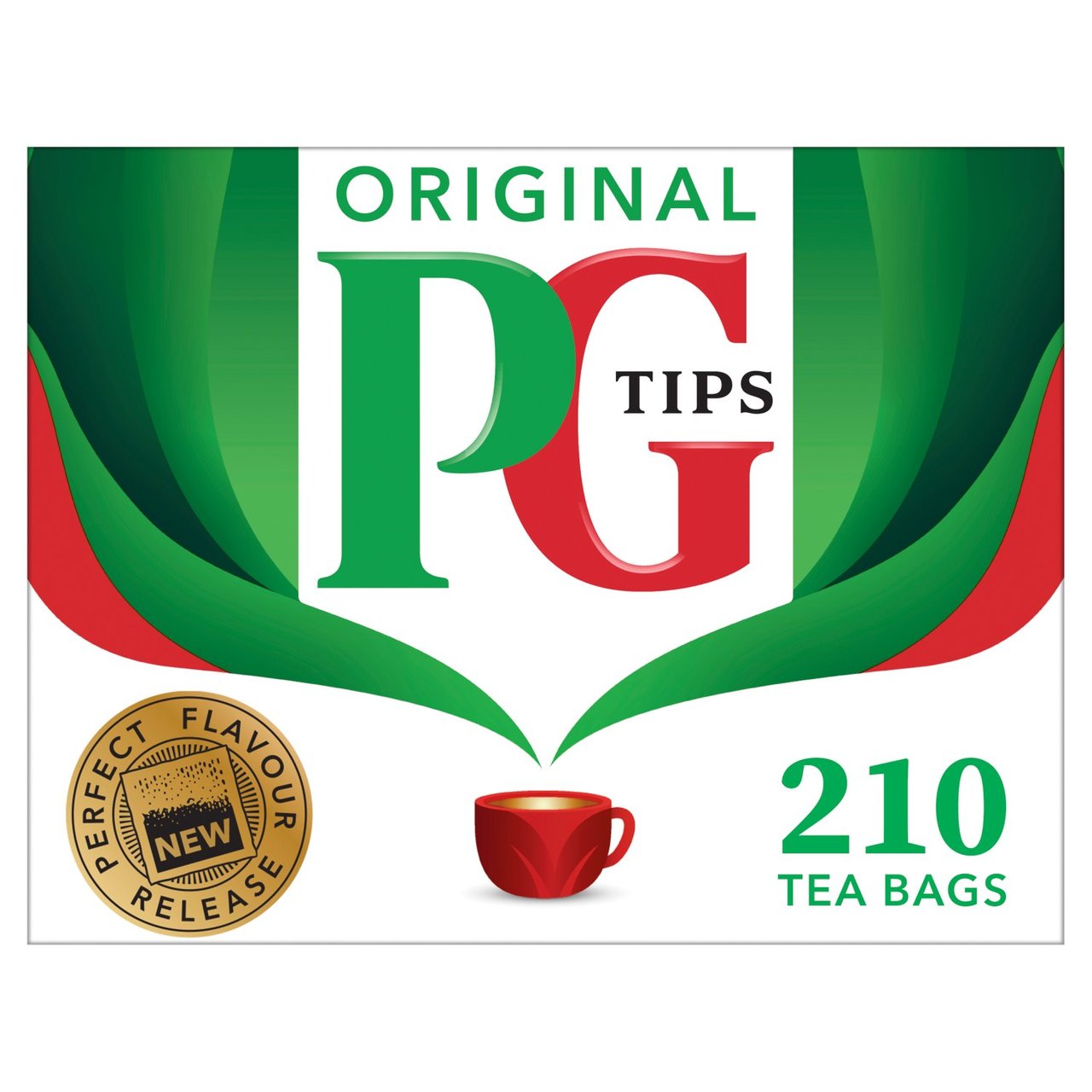 PG Tips Black Tea 210bags (Pack of 2) ピージーティップス ティーバッグ 210ティーバッグ x 2箱 紅茶 ティー イギリス