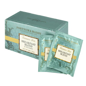 フォートナム＆メイソン FORTNUM & MASON Breakfast Blend 紅茶 ブレックファスト ブレンド 25ティーバッグ (個包装) 香りが良い ティー イギリス【英国直送品】