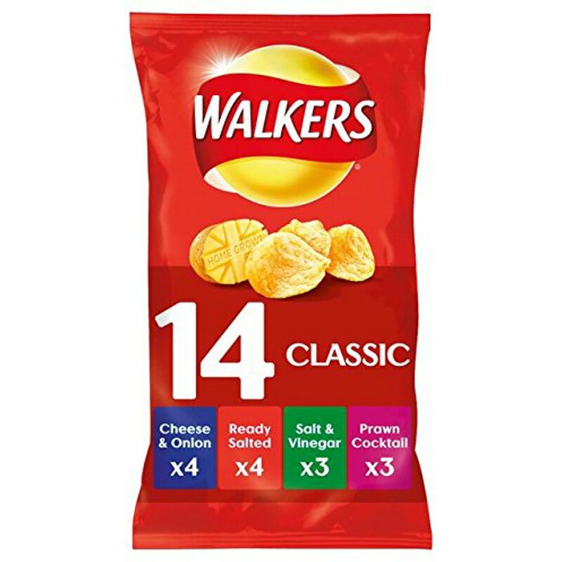 ウォーカーズ ポッテトチップス Walkers Crisps - Classic Variety (19gx20bags) バラエティパック 19g x 20袋入り スナック菓子 イギリス 輸入菓子 クリスプ【英国直送品】