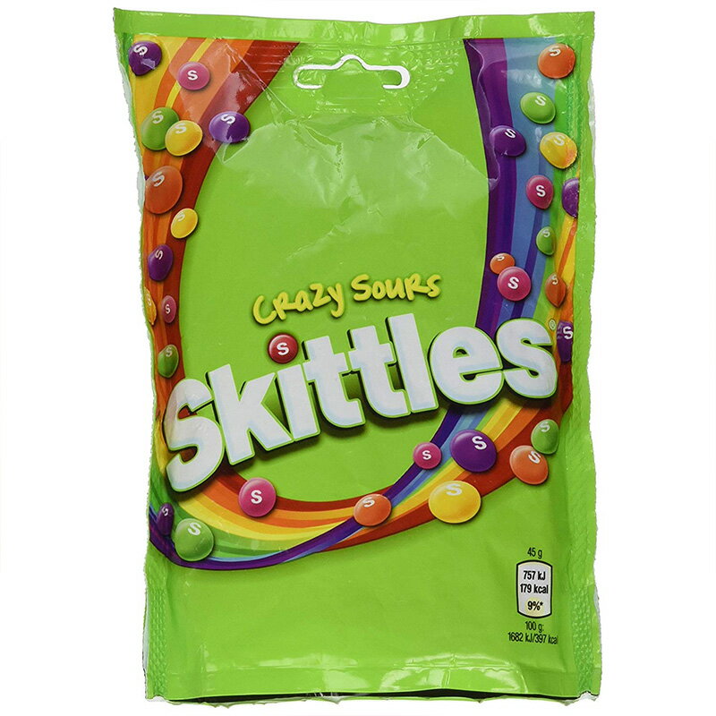 マーズ スキットルズ クレージーサワー味 Mars Skittles Crazy Sours 136g お菓子 輸入菓子 海外限定フレーバー【英国直送品】