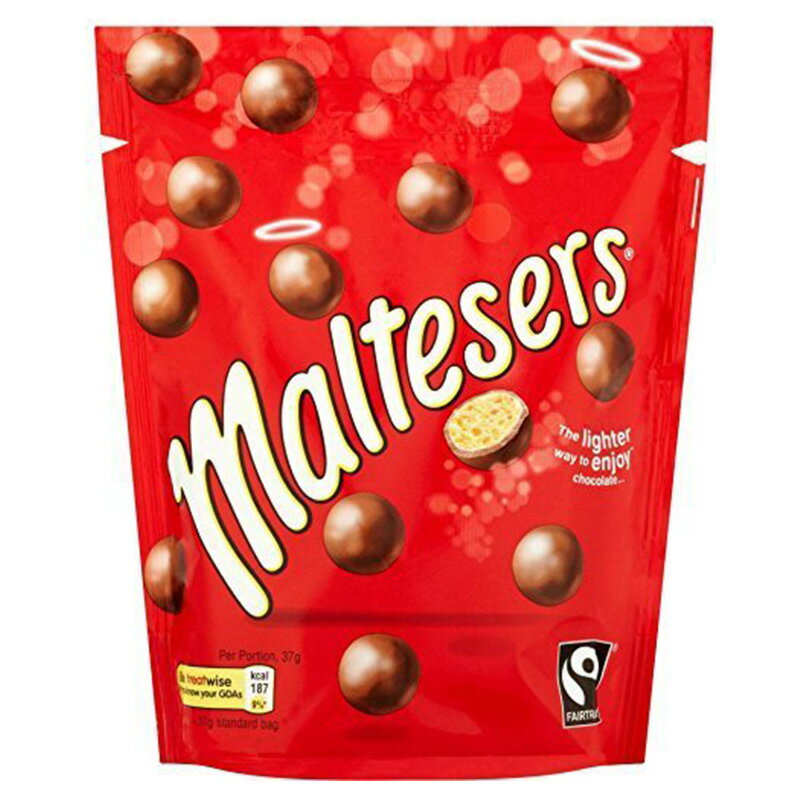 楽天shop ukモルティーザーズ チョコレート 93g Maltesers Bag Pouch ミルクチョコレート 海外輸入品 イギリス 人気 お土産 お菓子【英国直送品】