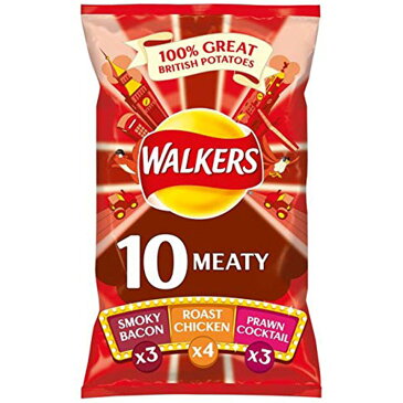 ウォーカーズ ポテトチップス バラエティパック ミートシリーズ Walkers Crisps - Meaty Variety (25g x 12袋) イギリス スナック菓子 お菓子【海外直送品】