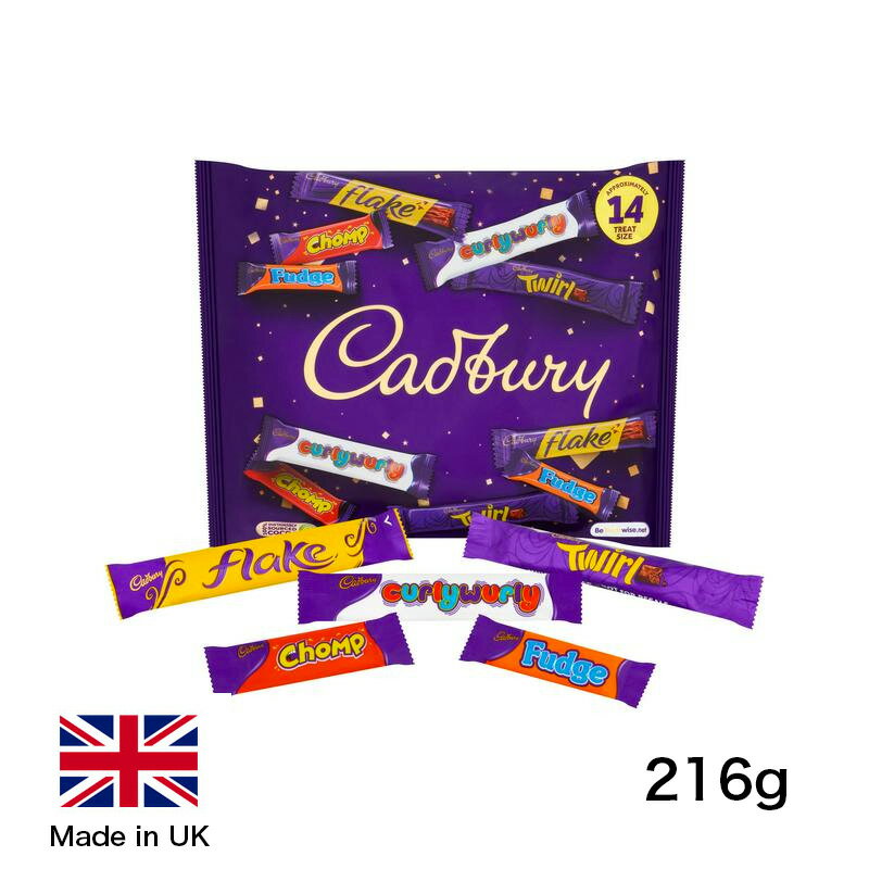楽天shop ukCadbury Heroes Variety Bag 216g （Approx 14 Bars） キャドバリー ヒーローズ チョコレート アソート およそ14個入り イギリス カドバリー チョコ 海外直送 [並行輸入品]