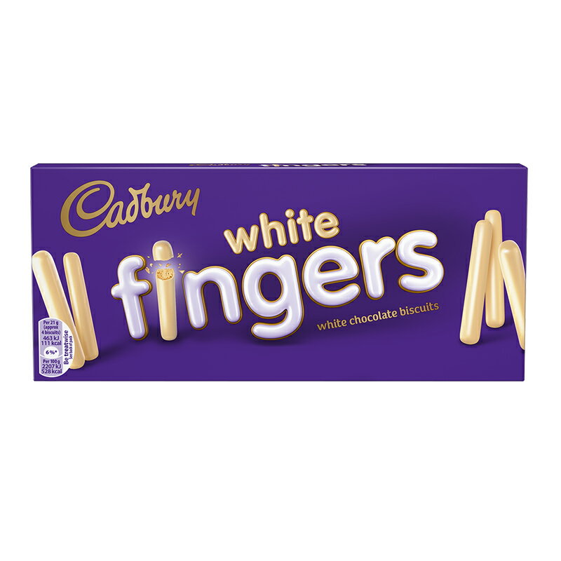 Cadbury White Chocolate Fingers 114g zCg`R[gtBK[ 114O