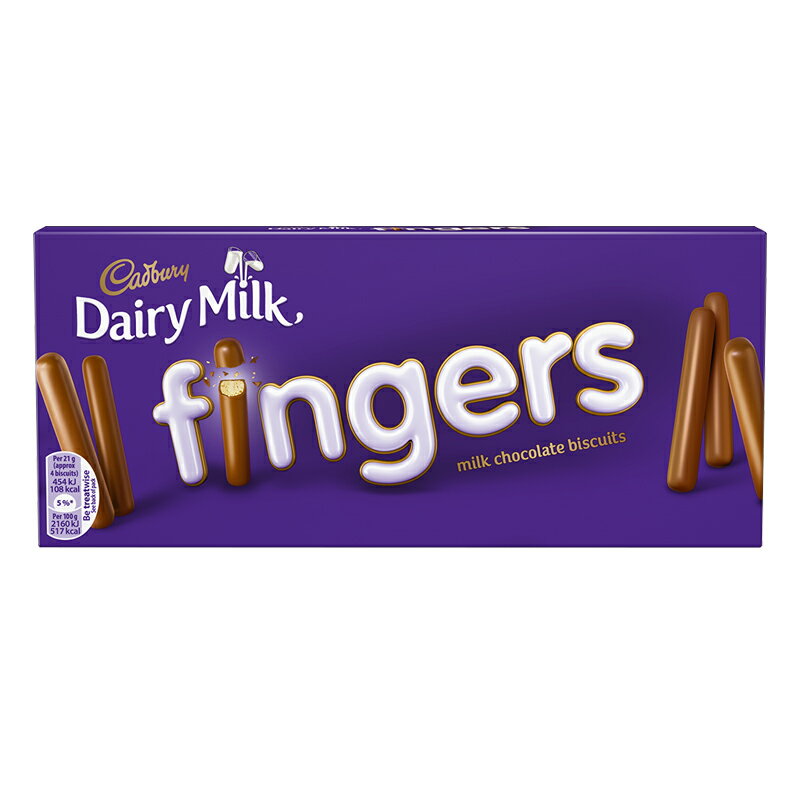 ミルクチョコレート Cadbury Milk Chocolate Fingers 138g