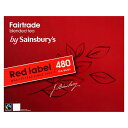 Sainsbury's Red Label Black Tea 480 Teabags pZCYx[ tFAg[h bhx eB[ 480 Fairl Trade Tea