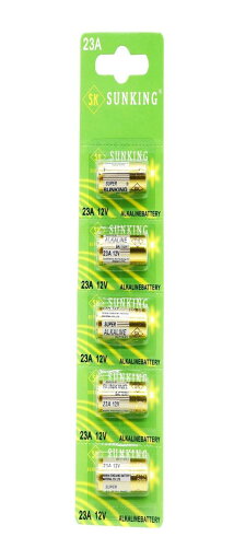 SUNKING アルカリ乾電池12V-23A (A23 23AE LRV8-1BP MN221 V23GA 181A 3LR50 互換) 23A (1シート(5個)) SUNKING アルカリ乾電池12V-23A (A23 23AE LRV8-1BP MN221 V23GA 181A 3LR50 互換) 23A (1シート(5個))