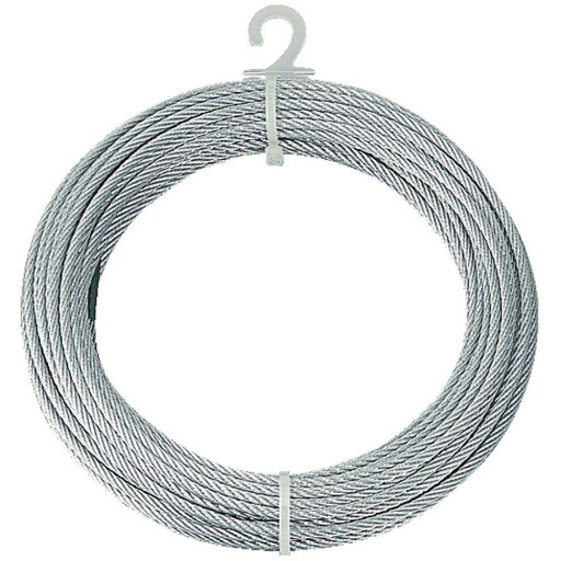 TRUSCO(トラスコ) メッキ付ワイヤーロープ Φ9mmX30m CWM-9S30 TRUSCO(トラスコ) メッキ付ワイヤーロープ Φ9mmX30m CWM-9S30