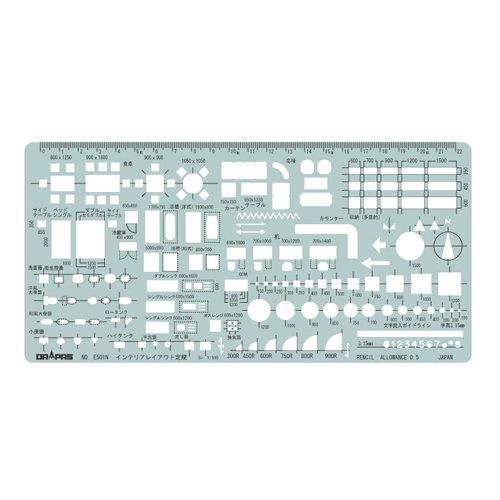 【送料無料】ドラパス テンプレート インテリア 31-501 E-501