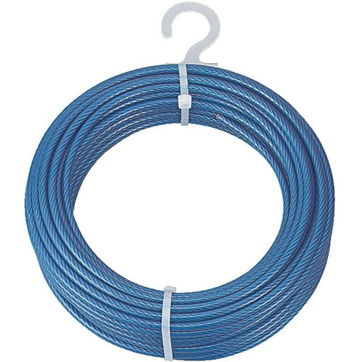 TRUSCO(トラスコ) メッキ付ワイヤーロープ PVC被覆タイプ Φ2(3)mmX20m CWP-2S20 TRUSCO(トラスコ) メッキ付ワイヤーロープ PVC被覆タイプ Φ2(3)mmX20m CWP-2S20