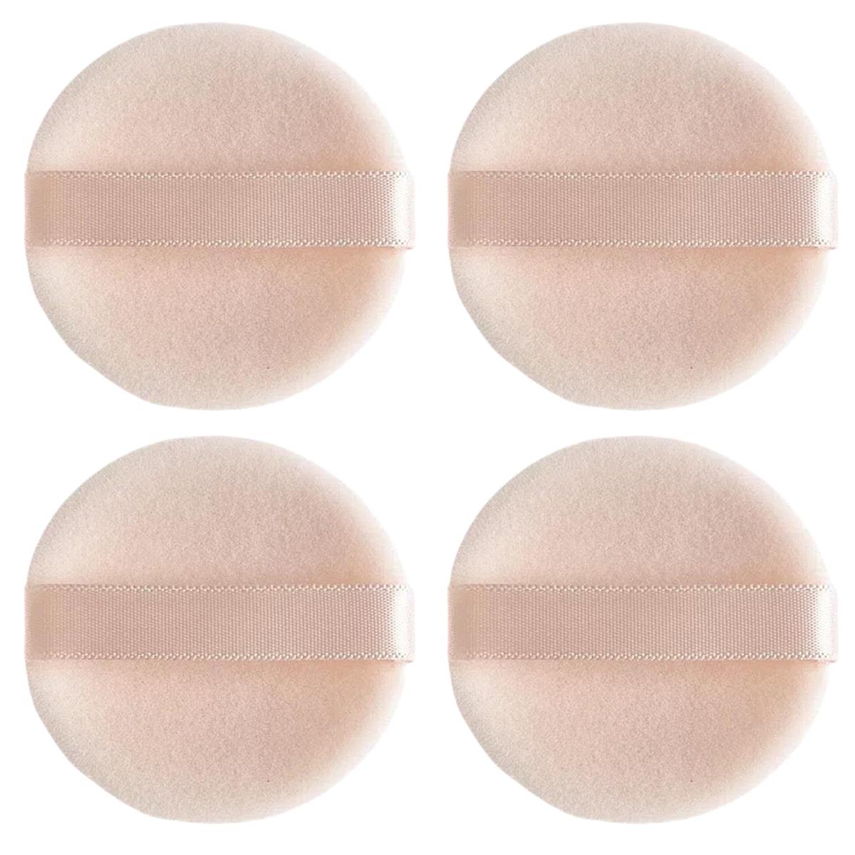 【ワンダフルデー限定 ポイント2倍+クーポン利用で5%OFF】【送料無料】YOYOSOFT プレストパウダー パフ 直径5.5cm 薄型5mm パウダーパフ 円形 フロッキーパフ 替えパフ パフ メイク 化粧パフ (4個入 肌色)