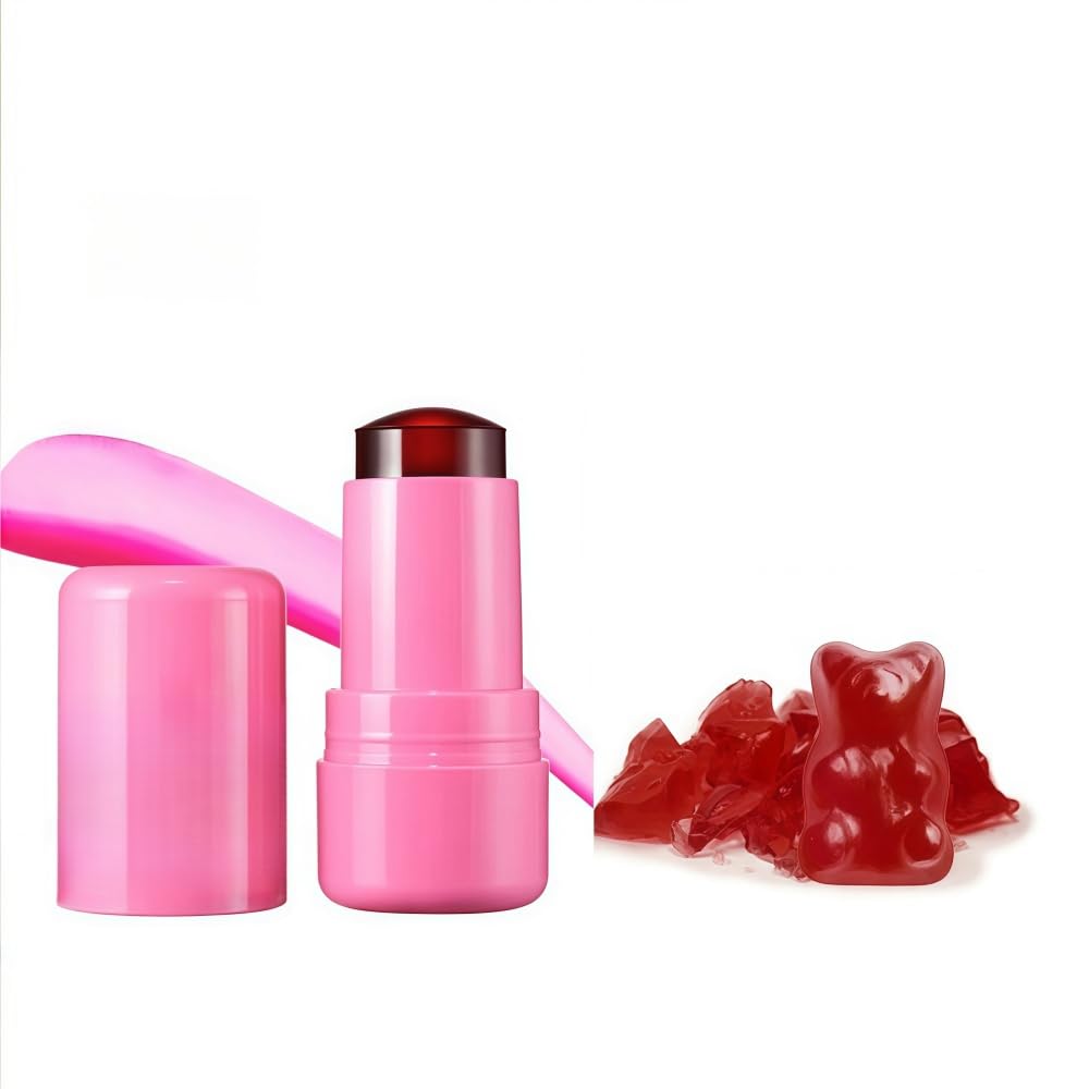 【スーパーセール中ポイント2倍+クーポン利用で10%OFF】【送料無料】LiangNiShi チーク＆リップジェリー 多機能 果?腮?＆リップティントセット 顔＆唇両用 クリームチークスティック 血色感 長持ち 保湿 人気 フェイス＆リップカラーセット （01#Burst Poppy Pink）