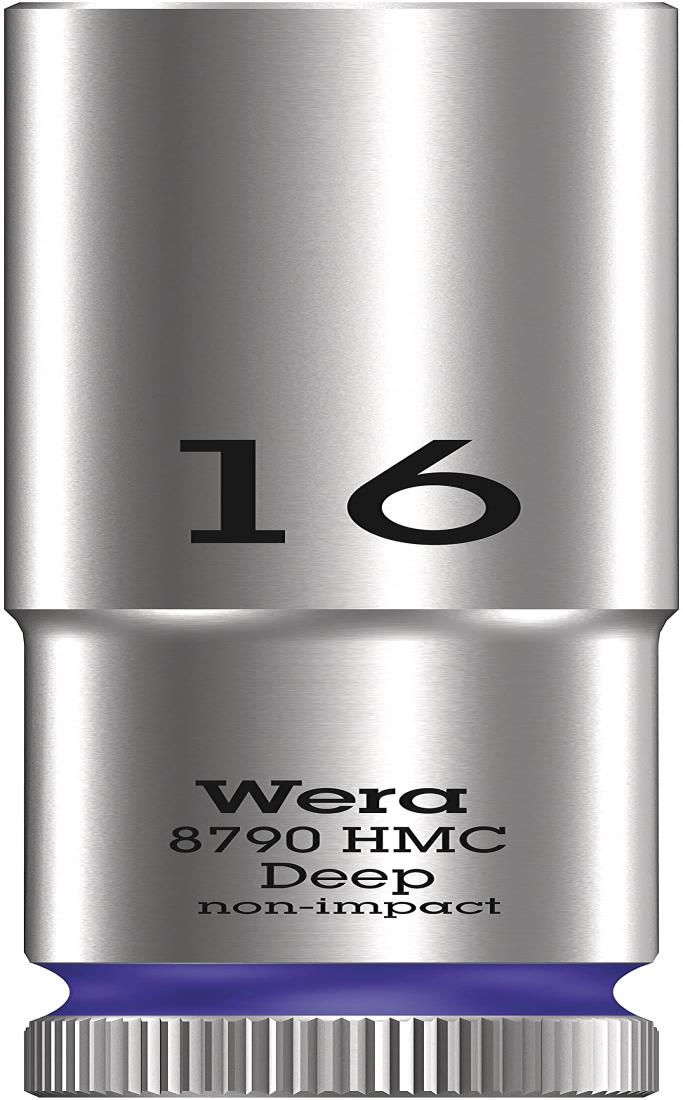 【クーポン利用で5%OFF】【送料無料】WERA ヴェラ 差込角1/2DR ZYKLOPディープソケット サイズ16mm 全長83mm 004556