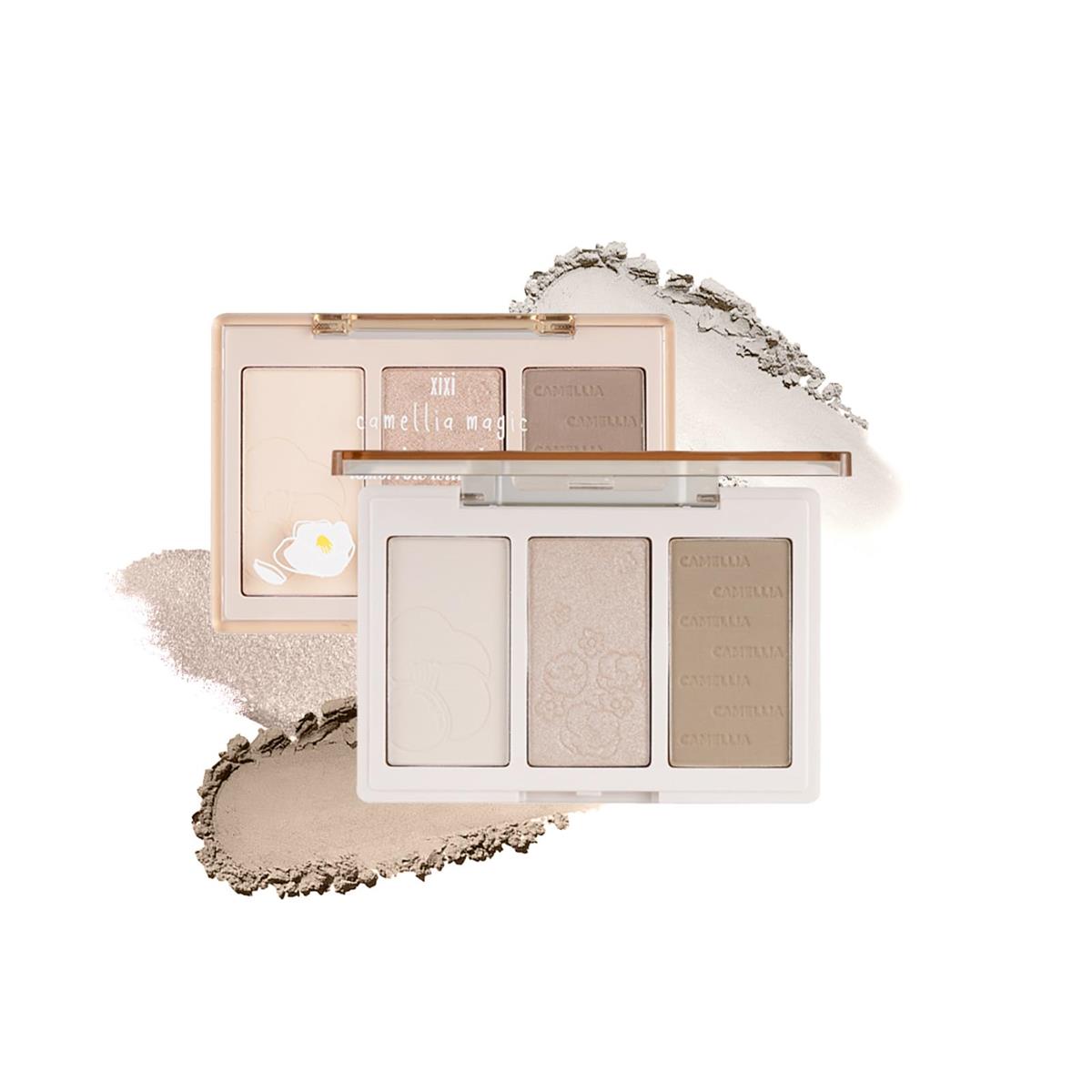 【スーパーセール中ポイント2倍+クーポン利用で10%OFF】【送料無料】aopoka シェーディングパウダー ノーズシャドウ フェイスシャドウ 3色 ナチュラルメイク メイク初心者向け コンパクト携帯用 立体小顔(01#ベストブラウン)