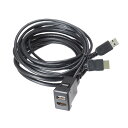 ビートソニック USB/HDMI延長ケーブル USB10A : トヨタ/ダイハツ専用 USB/HDMIポート USB入力ポート 2m USB2.0 ハイスピードHDMI 薄型コネクター (アルパインナビ対応)