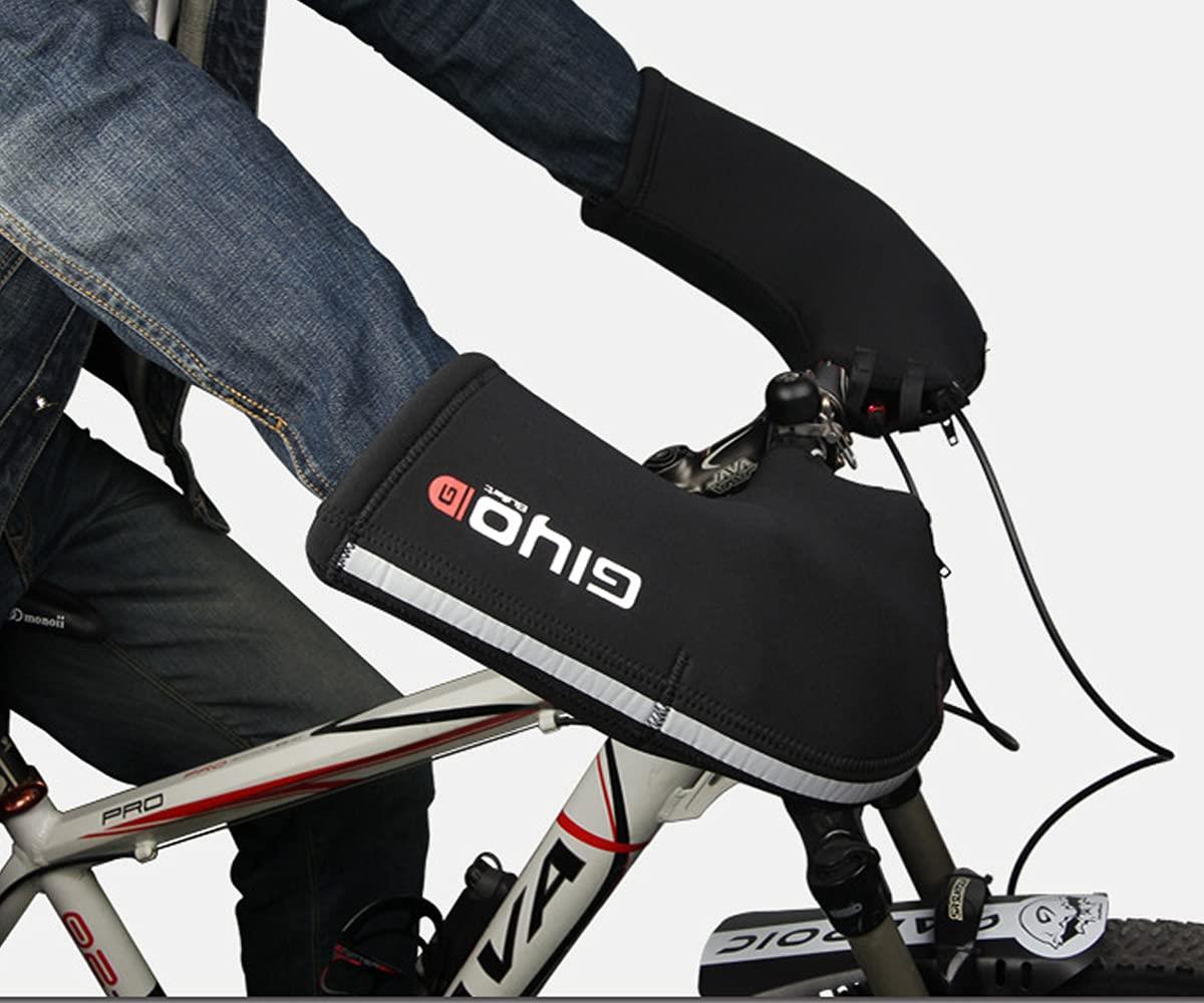 【送料無料】Aking バイク ハンドルカバー 防寒 防水 防風 ハンドルウォーマー サイクリング用 手袋 冬..