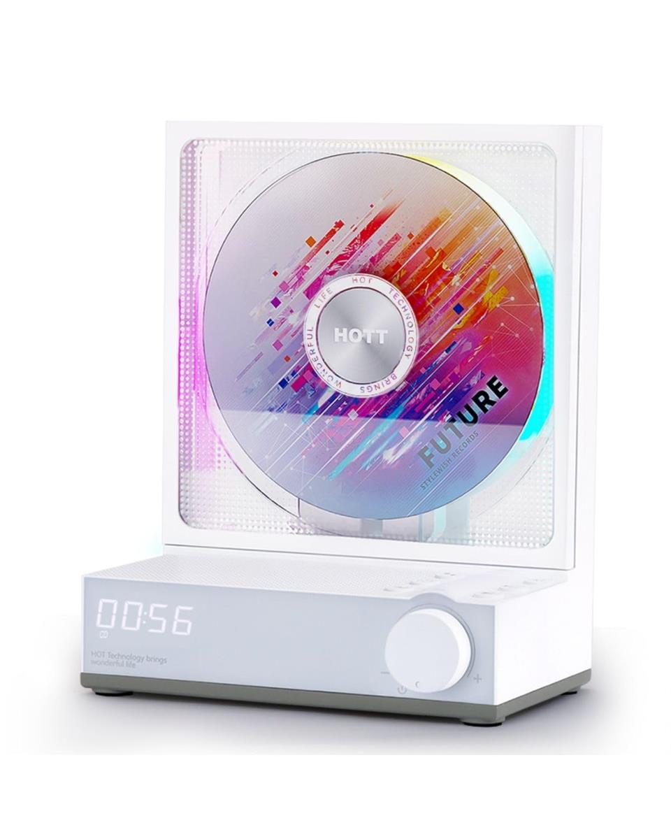 【日本語マニュアル付】 HOTT ポータブル デスク CD プレーヤー 多機能 小型 軽量 コンパクト おしゃれ..