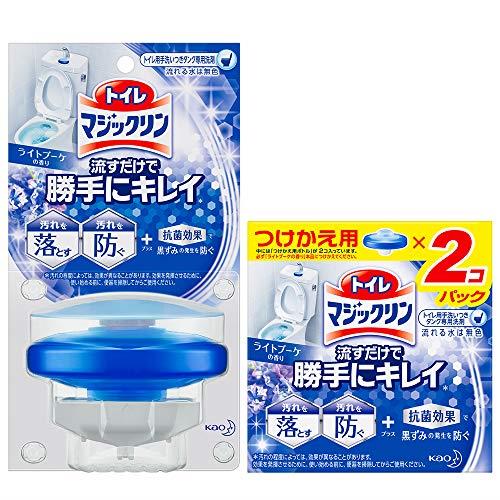 【まとめ買い】トイレマジックリン トイレ用洗剤 流すだけで勝手にキレイ ブーケの香り 本体+付替用