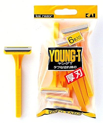 【ポイント優待キャンペーン】【ブラックフライデークーポン利用で割引中】【送料無料】貝印 ヤングT-6本入