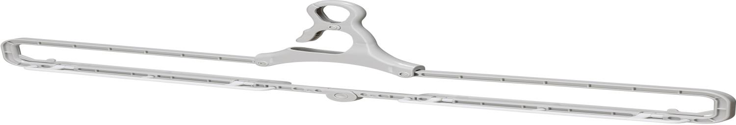 ツウィンモール 洗濯物干しバスタオルハンガー グレー 幅68cm BEILU BE-07G