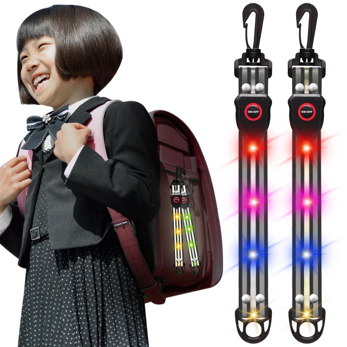 【送料無料】LED 光る 反射バンド USB C 充電式 ング ランドセル リュック につける カバン バックパッ..