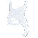 Musiclily Pro 13穴プレシジョンベースピックガード4弦American Precision Bass用、ホワイトパール4P