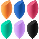 Audamp メイクスポンジ メイク用スポンジパフ テックスフリー 乾湿兼用 (6個入り)