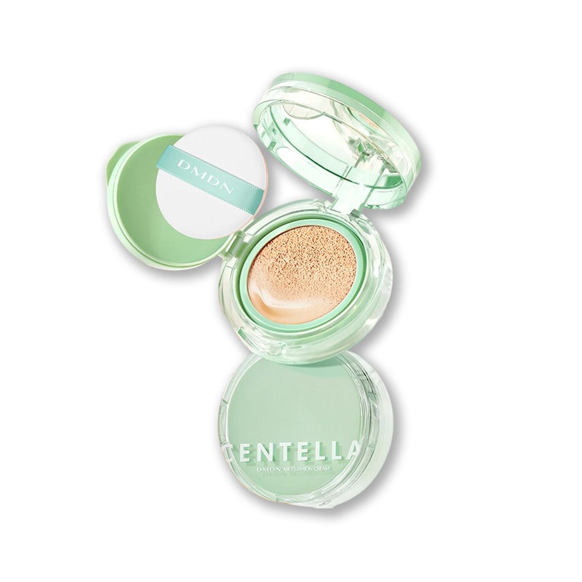 【ワンダフルデー限定 ポイント2倍+クーポン利用で5%OFF】【送料無料】ツヤ肌×高カバー クッションファンデーション 毛穴 シミを瞬時にカバー しっとり保湿 崩れにくい SPF50+対応 時短メイク＆携帯便利タイプ 1つ買うと4つ無料 （01-アイボリーホワイト）