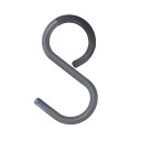 ティディ(Tidy) フック ウォームグレー ラージ フレキシブルに曲がる はずれにくいS字フック OT-666-301-5 2個セット 【日本製】