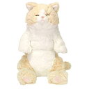 サンレモン(Sun Lemon) ひざ ねこ クリーム すやすや 20×13.3×40cm ぬいぐるみ アニマル P-6472