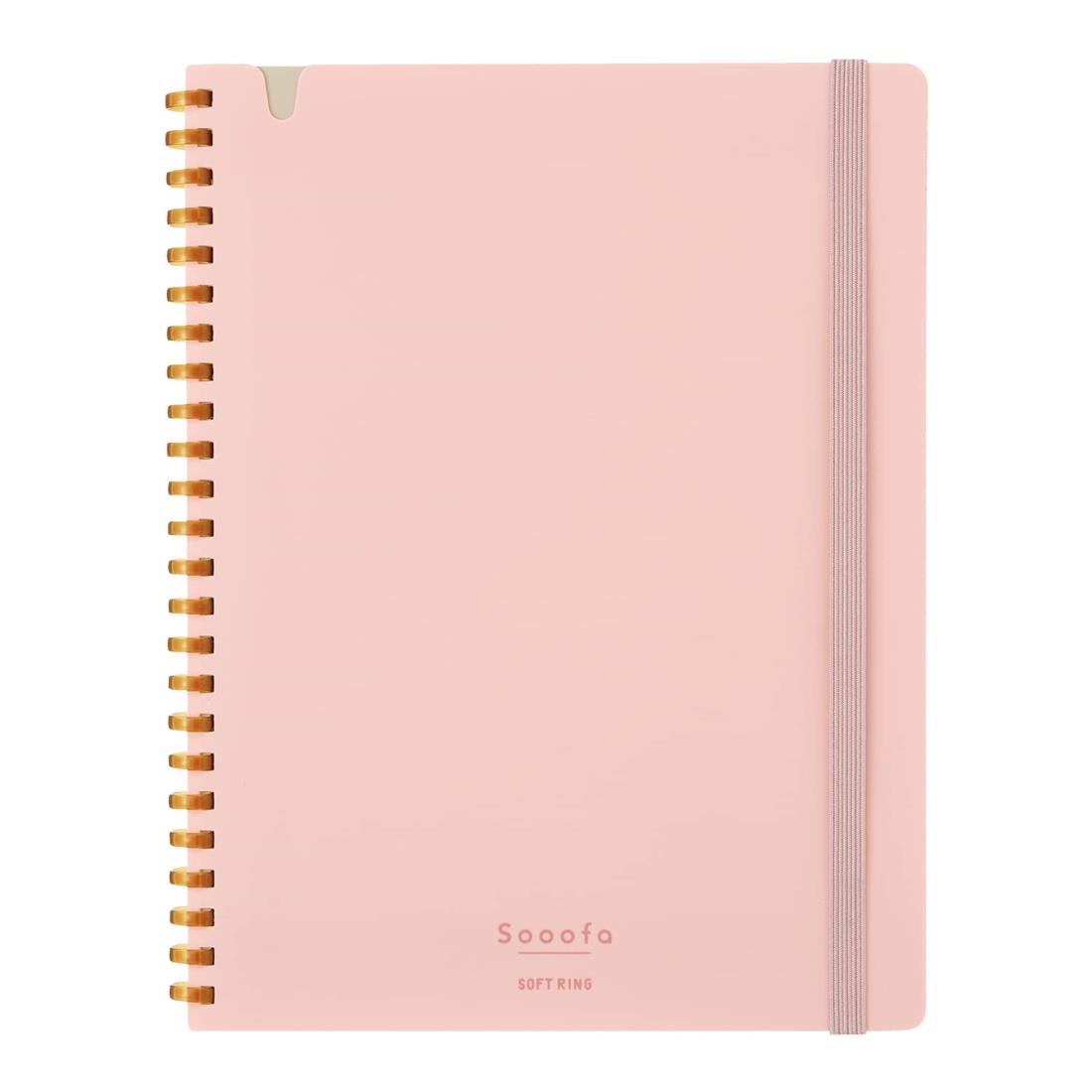 コクヨ(KOKUYO) ノート ソフトリングノート Sooofa A5 変形 4mm方眼 桃 ス-SV738S4-P