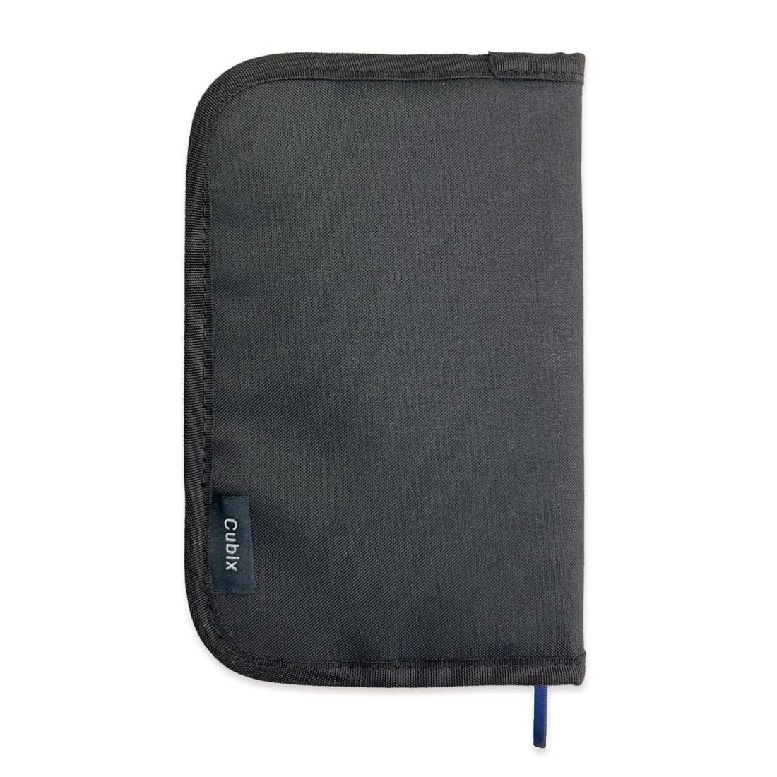 【ポイント優待キャンペーン】【ブラックフライデークーポン利用で割引中】【送料無料】エムプラン ブックカバー キュービックス ラウンドジップN 新書判サイズ ブラック 114040-15-125