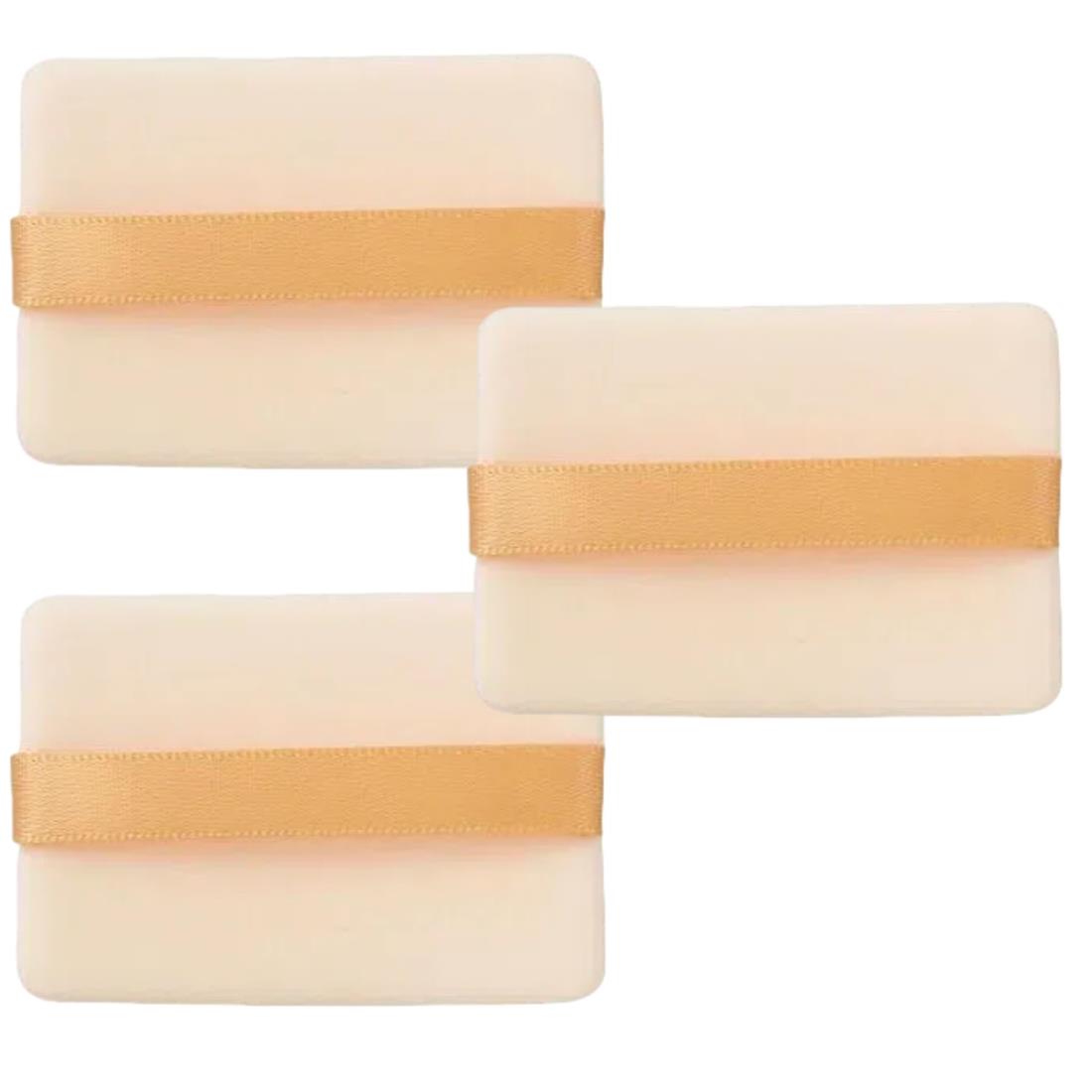 【ワンダフルデー限定 ポイント2倍+クーポン利用で5%OFF】【送料無料】YOYOSOFT プレストパウダー パフ パウダーパフ 四角 薄型 フロッキーパフ 替えパフ 厚さ5mm 幅65mm*45mm パフ メイク 化粧パフ (オレンジ) (3個入)