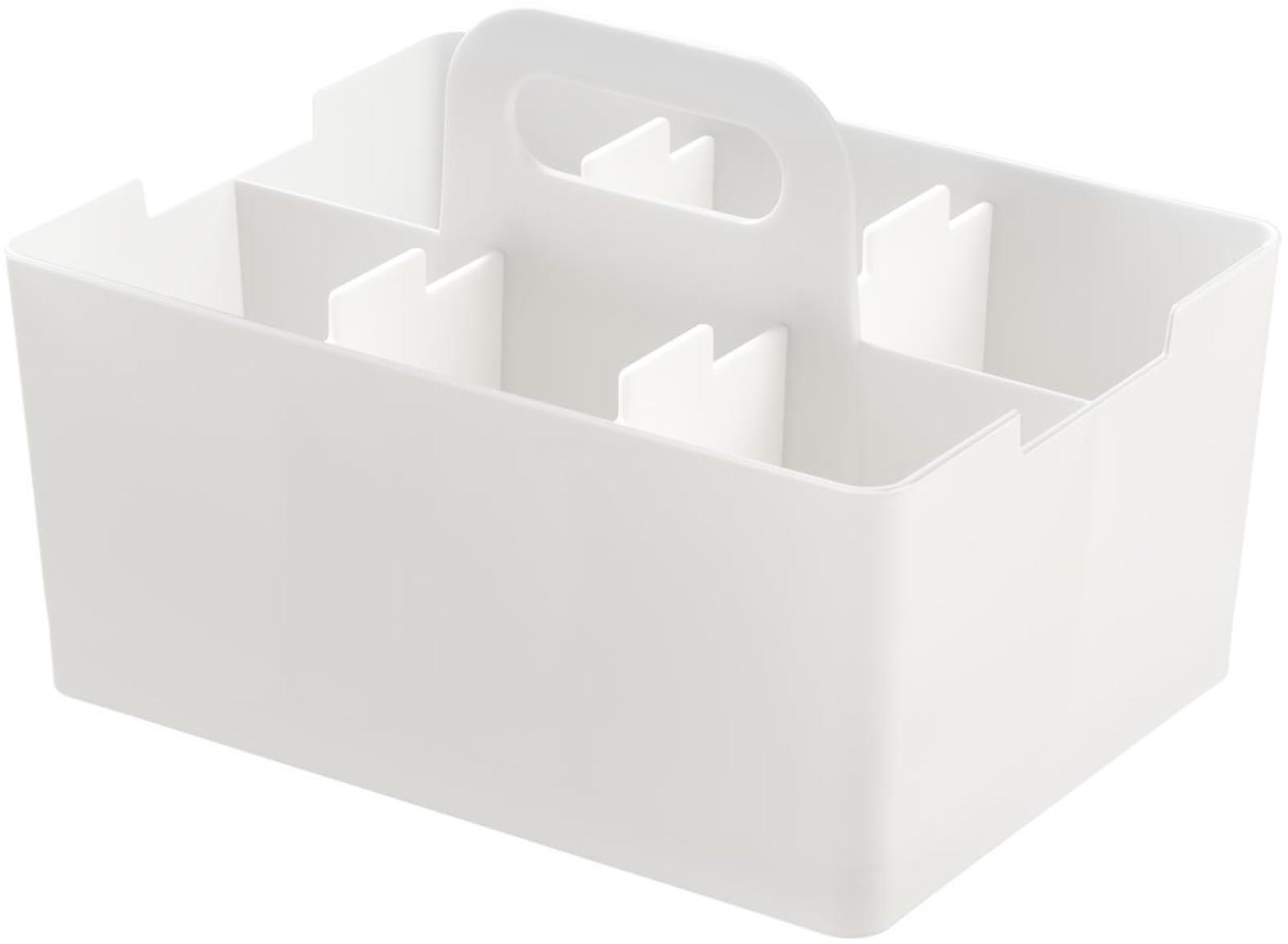 【送料無料】JEJアステージ(JEJ Astage) 収納ボックス デスクトート ミニ デスクオーガナイザー ホワイト 積み重ね 日本製 幅21.5×奥行16.3×高さ14.5cm