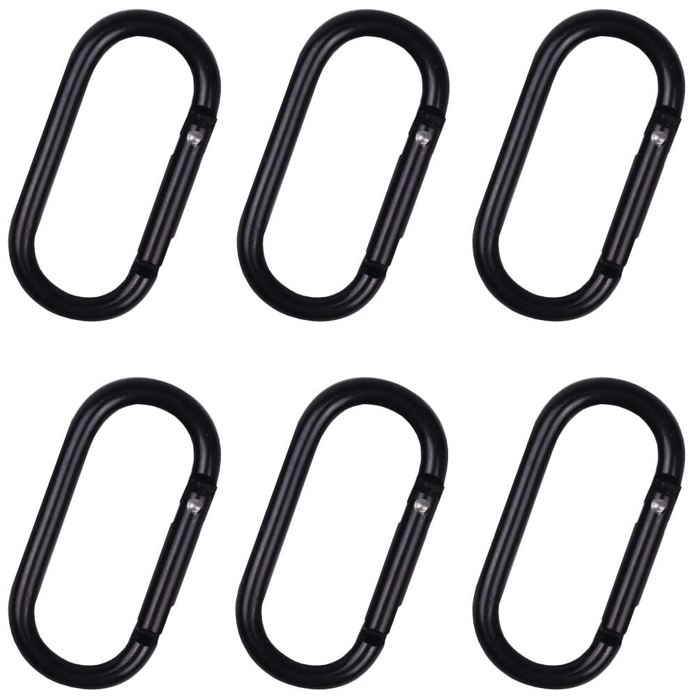 【送料無料】カラビナ 小型 Oリング 6個セット カラビナロック スプリングカラビナ 落下防止 小型 超軽量 耐久性 持ち運び便利 おしゃれ 多機能 登山汎用/...