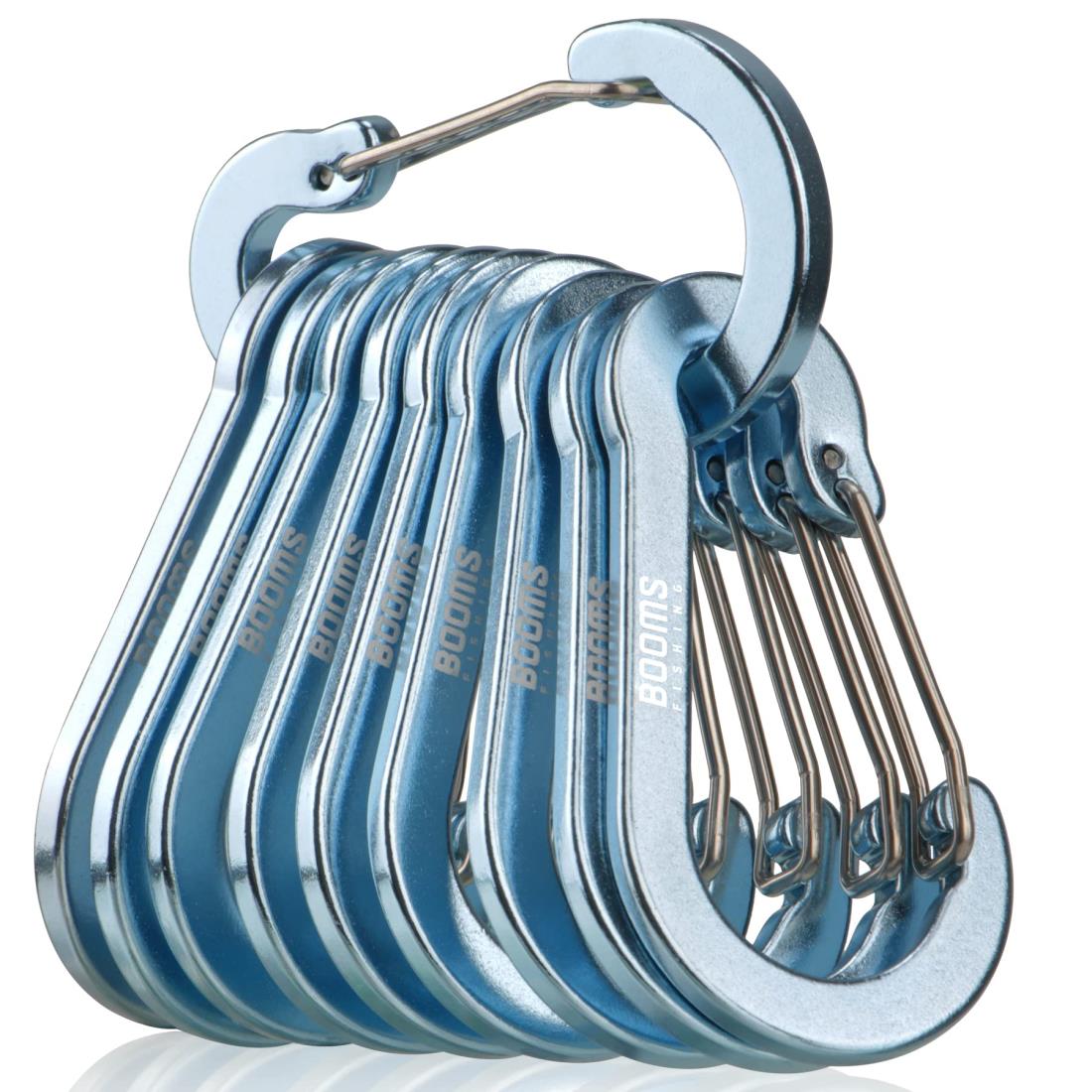 【ポイント優待キャンペーン】【ブラックフライデークーポン利用で割引中】【送料無料】Booms Fishing CC5アルミ合金カラビナ 超軽量 カラビナ 長さ7...