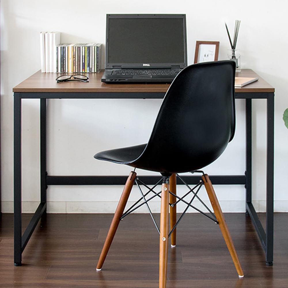 アイリスプラザ パソコンデスク PCデスク 机 おしゃれ 書斎 学習机 ブラウン ブラック PCDES-80 80×60×70cm