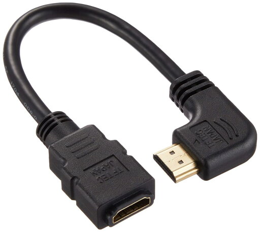 変換名人 ハイスピードHDMI ver1.4対応 延長ケーブル 左向きL型・オス - A・メス 20cm HDMI-CA20LL 変換名人 ハイスピードHDMI ver1.4対応 延長ケーブル 左向きL型・オス - A・メス 20cm HDMI-CA20LL