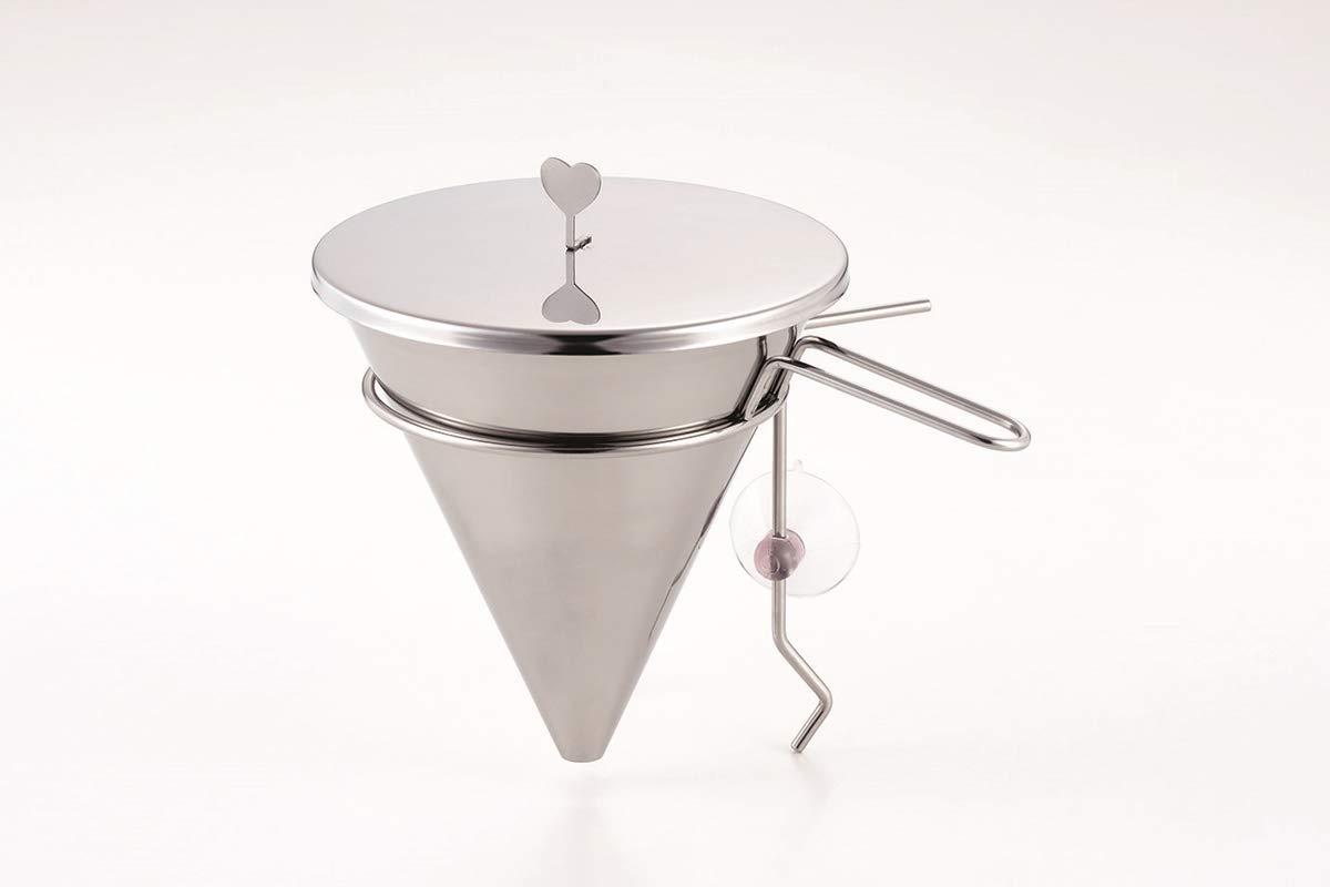 【送料無料】ヒロショウ 三角コーナー ステンレス 21.5×15×17.7(蓋含む)