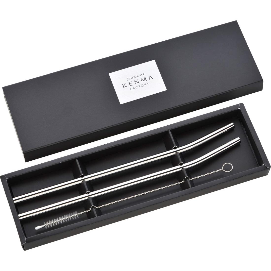 【ワンダフルデー限定 ポイント2倍+クーポン利用で5%OFF】【送料無料】和平フレイズ ステンレスストロー 2本組 ブラシ付き 日本製 燕研磨ファクトリー ME-7160