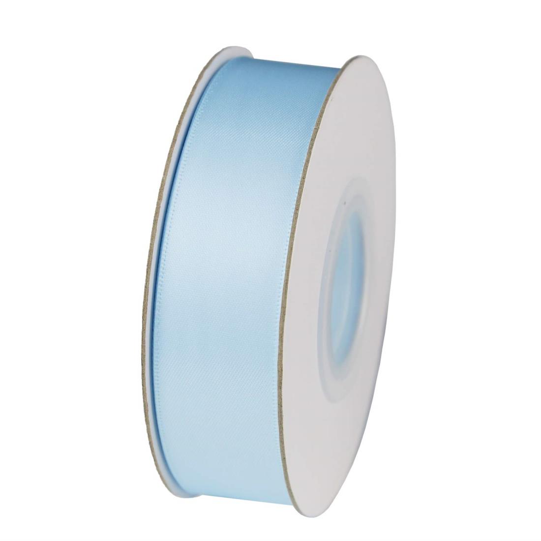 【送料無料】ITIsparkle 両面サテンリボン 幅25mm×45M巻 手芸 服飾 ラッピング ちょう結び リボン #305-ベビーブルー