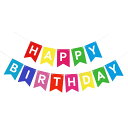 カラフル Happy Birthday ペーパー レター ガーランド カラフル 誕生日 飾り付け ガーランド バースデー バナー 誕生日 飾り バースデー 飾り 写真背景 バースデー パーティーグッズ お祝い 子供 大人