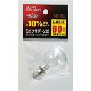 エルパ (ELPA) ミニクリプトン球 電球 照明 E17 100V 54W クリア GKP-L54H(C)